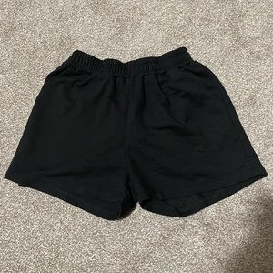 Black Cloth Shorts